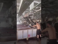 জিয়ারুই টেক্সটাইল কোম্পানির নিজস্ব ফ্যাব্রিক কারখানার উৎপাদন প্রক্রিয়াটির দৃশ্যায়ন